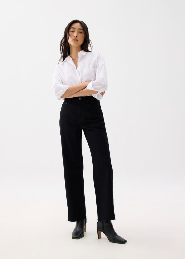 Denim Straight Leg Jeans