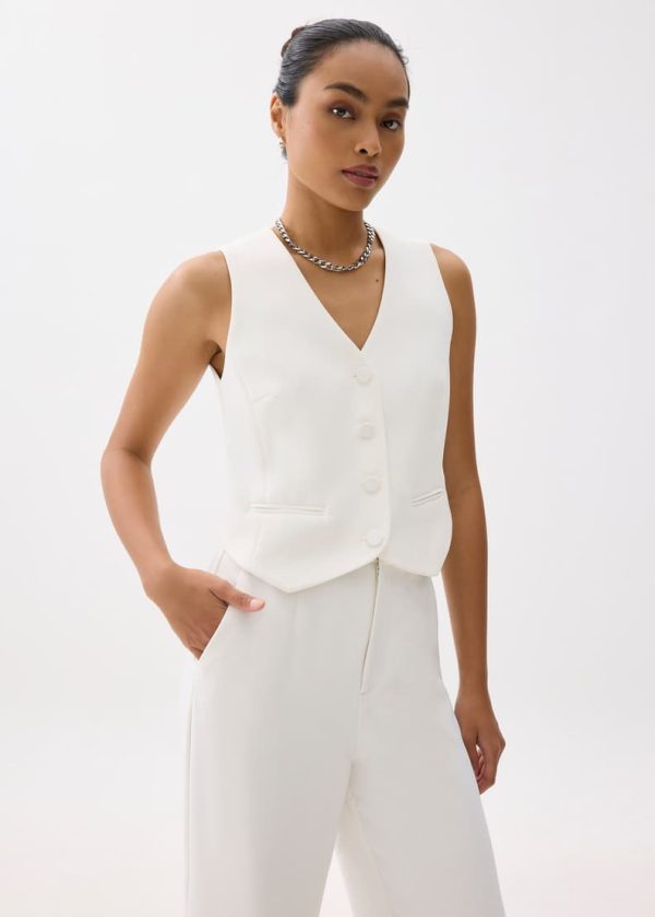 Relaxed V-neck Vest