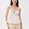 Padded Pleated Peplum Top - Image 2