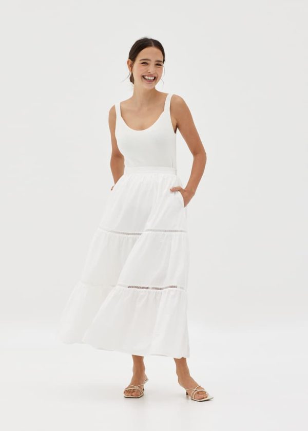 Tiered Flare Skirt