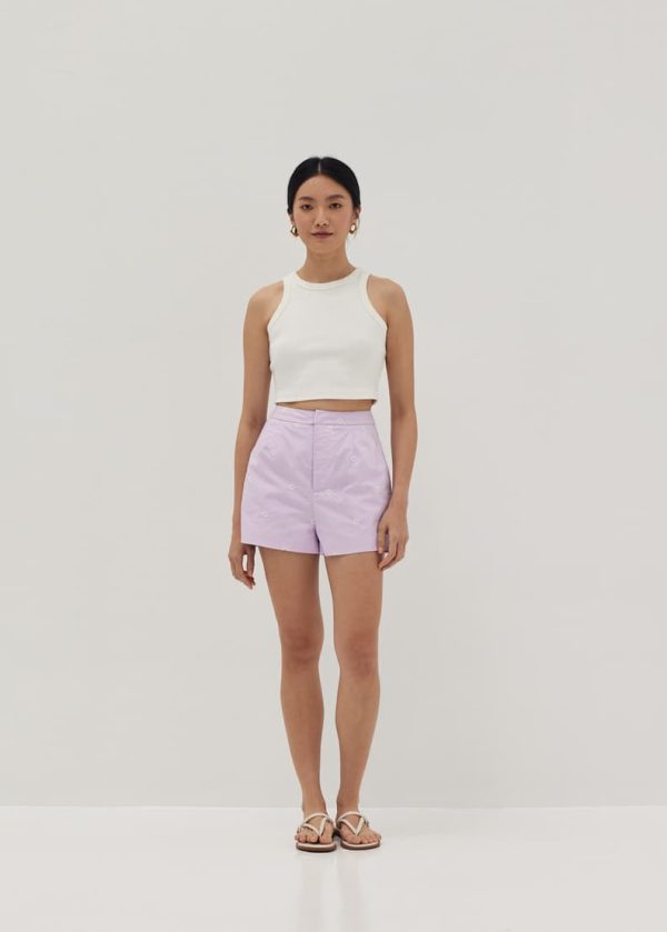 Embroidered A-line Shorts - Image 3