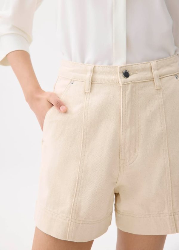 Cotton High Waist A-line Shorts - Image 5