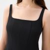 Square Neck Drop Waist Mini Dress - Image 4