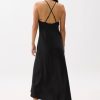 Padded Satin Halter Neck Maxi Dress - Image 2