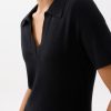 Collared Knit Shift Mini Dress - Image 4