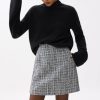 Elastic Tweed Mini Skirt - Image 4